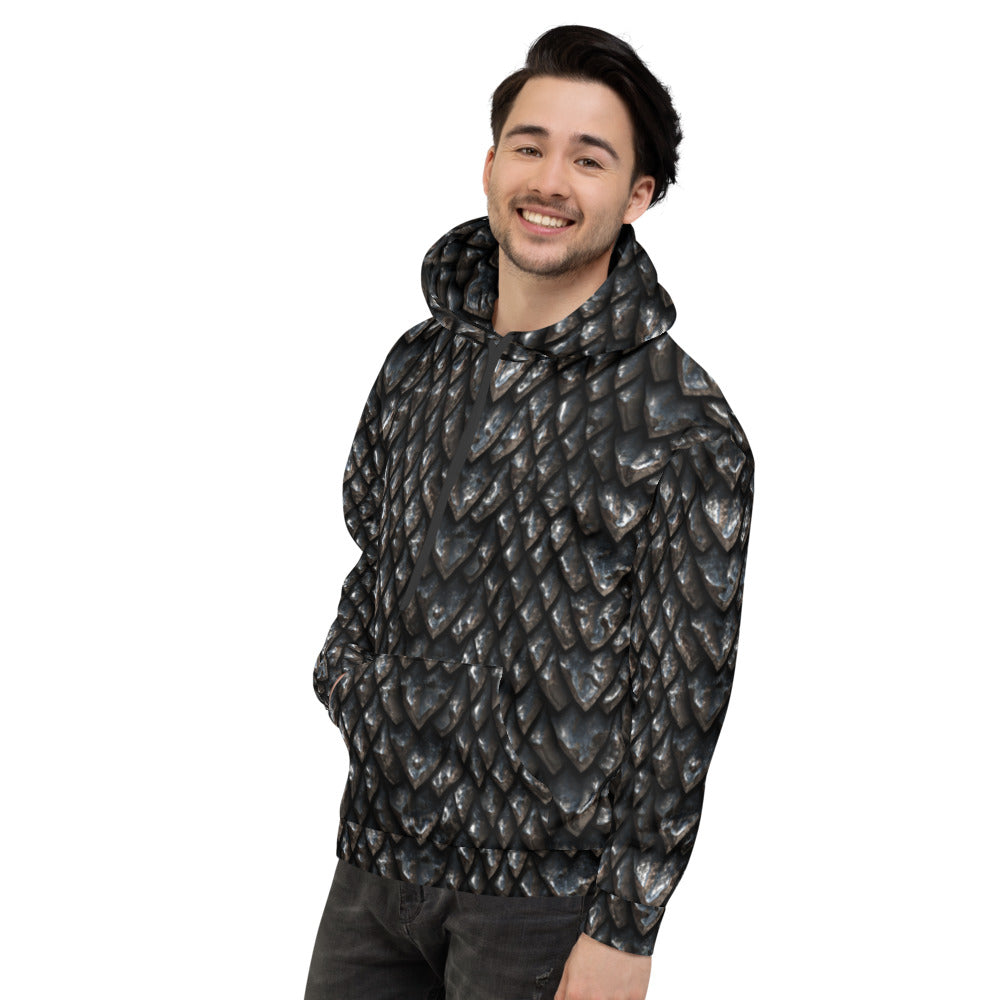 Onyx Dragon Scale Unisex Hoodie