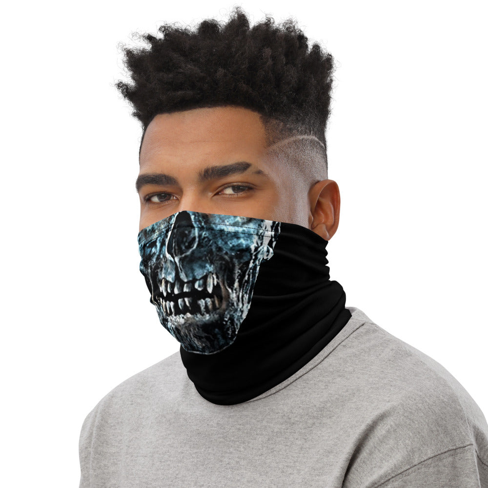 Zombie Face with Black Background Neck Gaiter