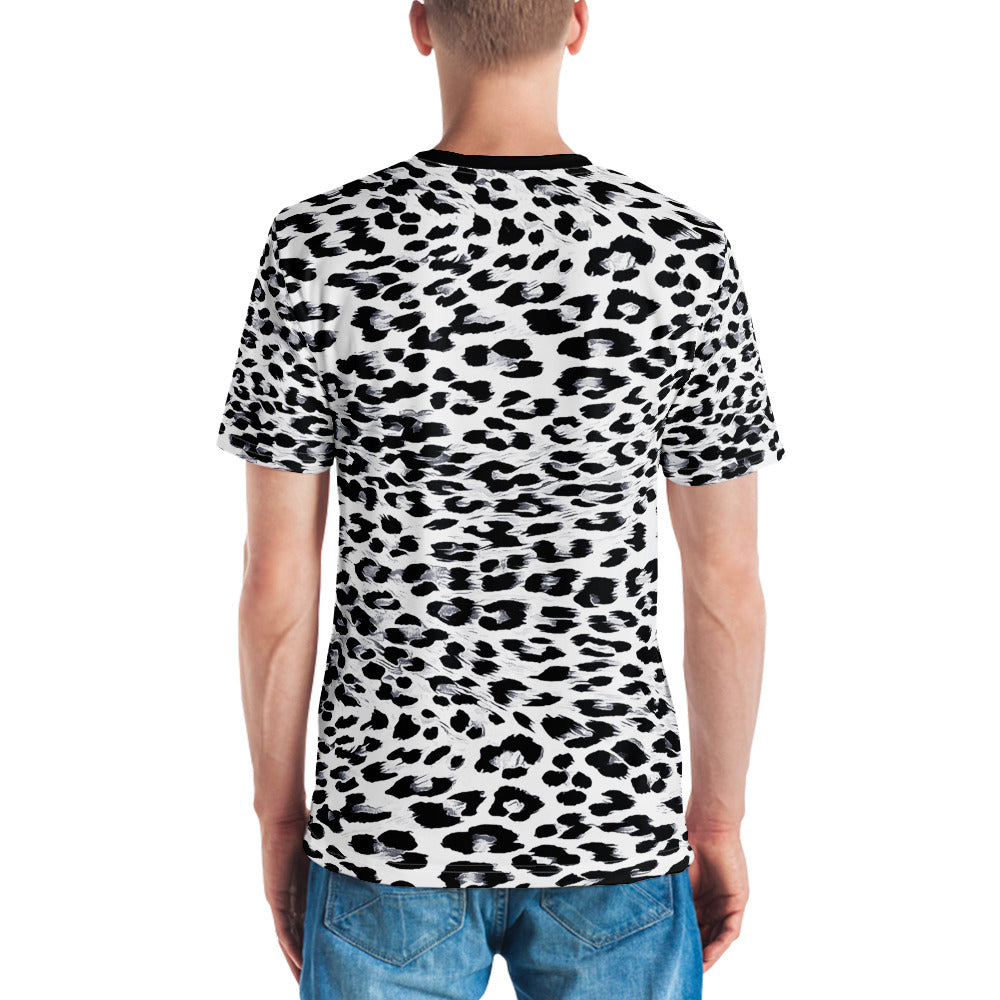 Snow Leopard Print Men's T-shirt