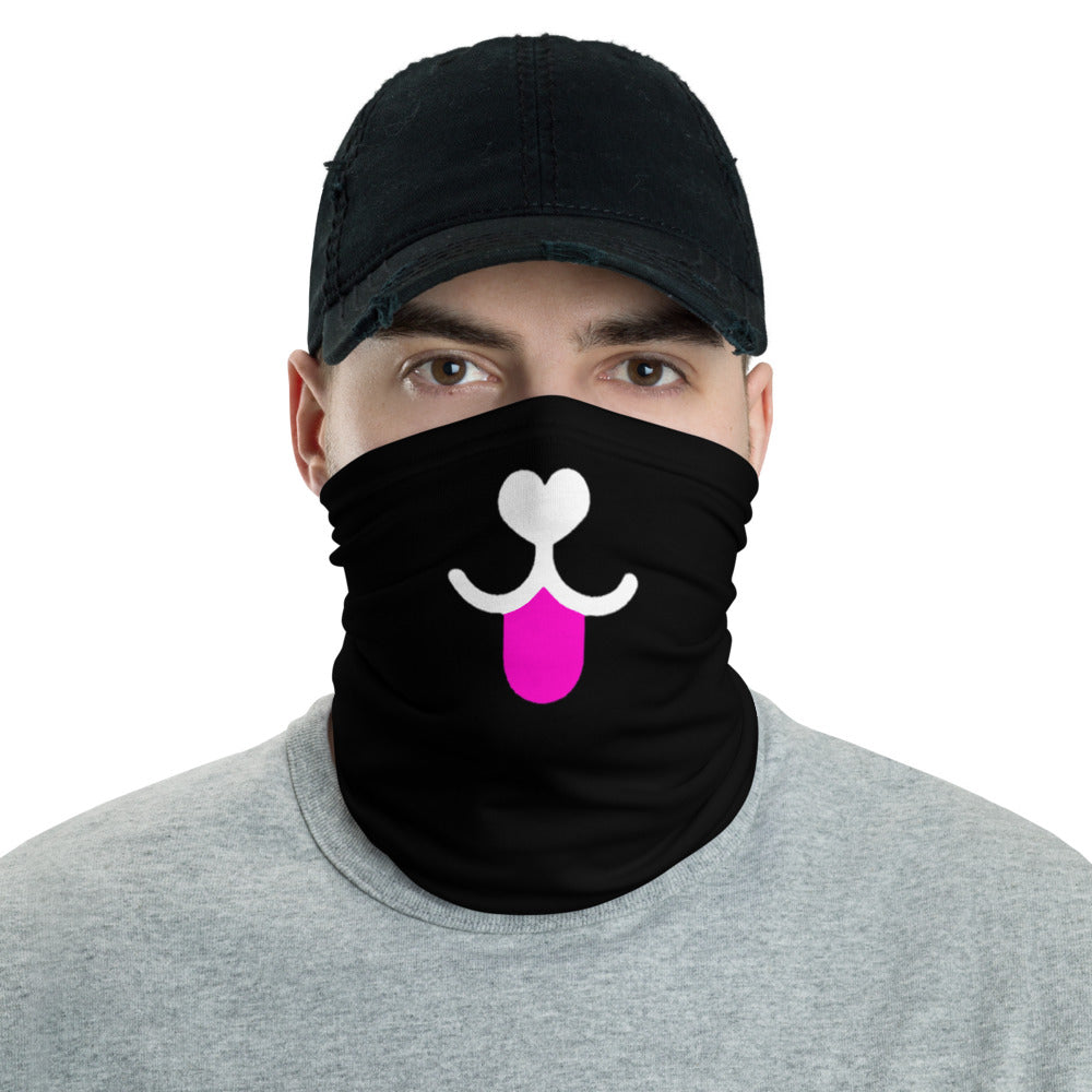 Dog Nose & Pink Tongue Neck Gaiter