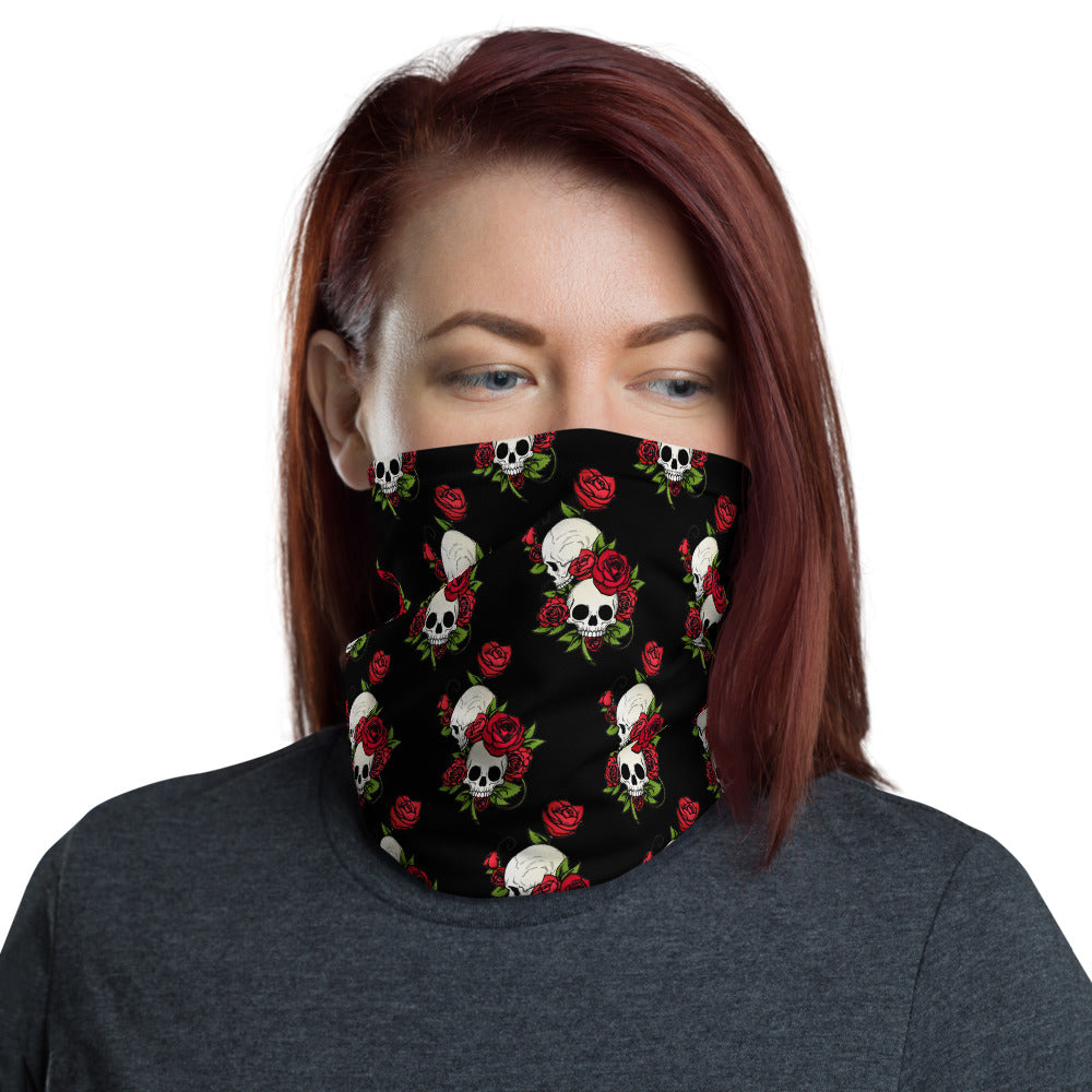 Skulls & Roses Neck Gaiter