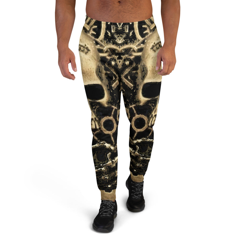 Steampunk Skull Print Men's Joggers