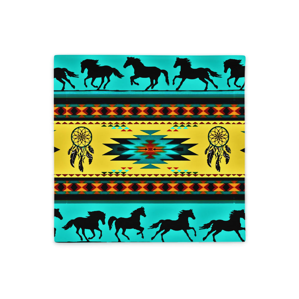 Running Horses Pillow Case