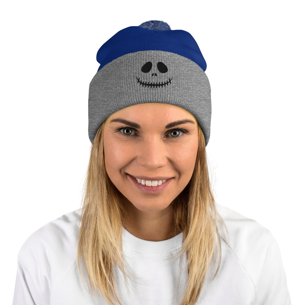 Smiling Jack Pom-Pom Beanie