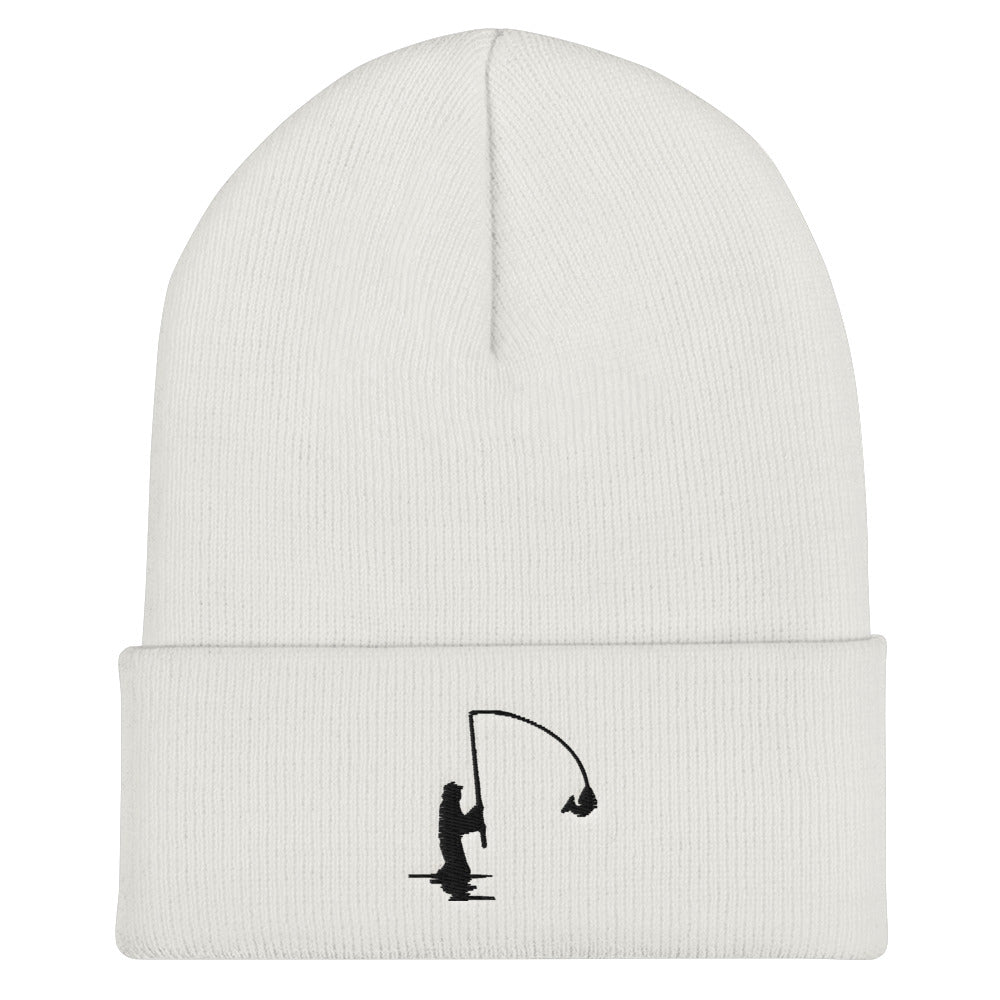 Cuffed Fisherman Embroidered Beanie