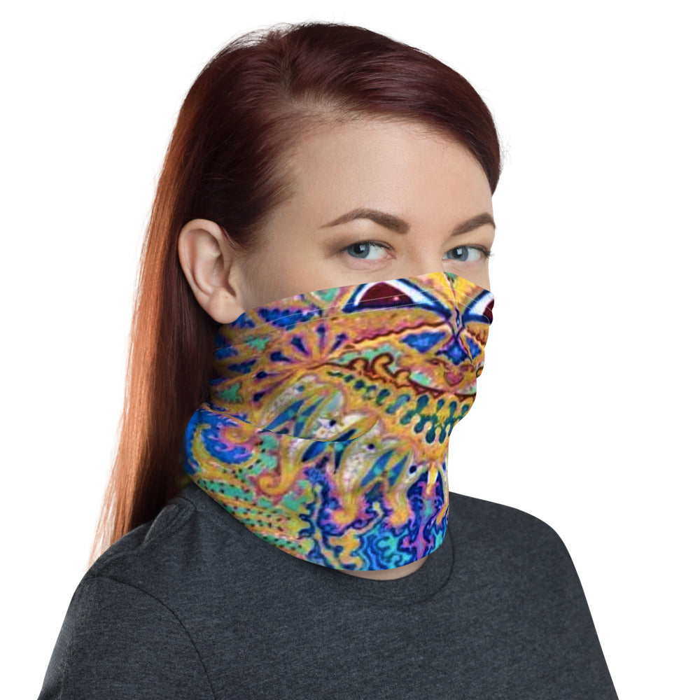 Kaleidoscope Cat Neck Gaiter