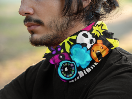 Punk Graffiti Neck Gaiter