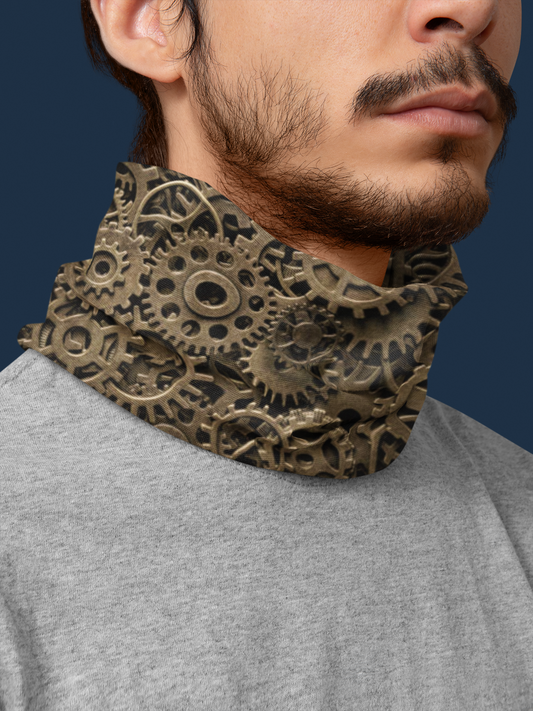 Steampunk Gears Neck Gaiter