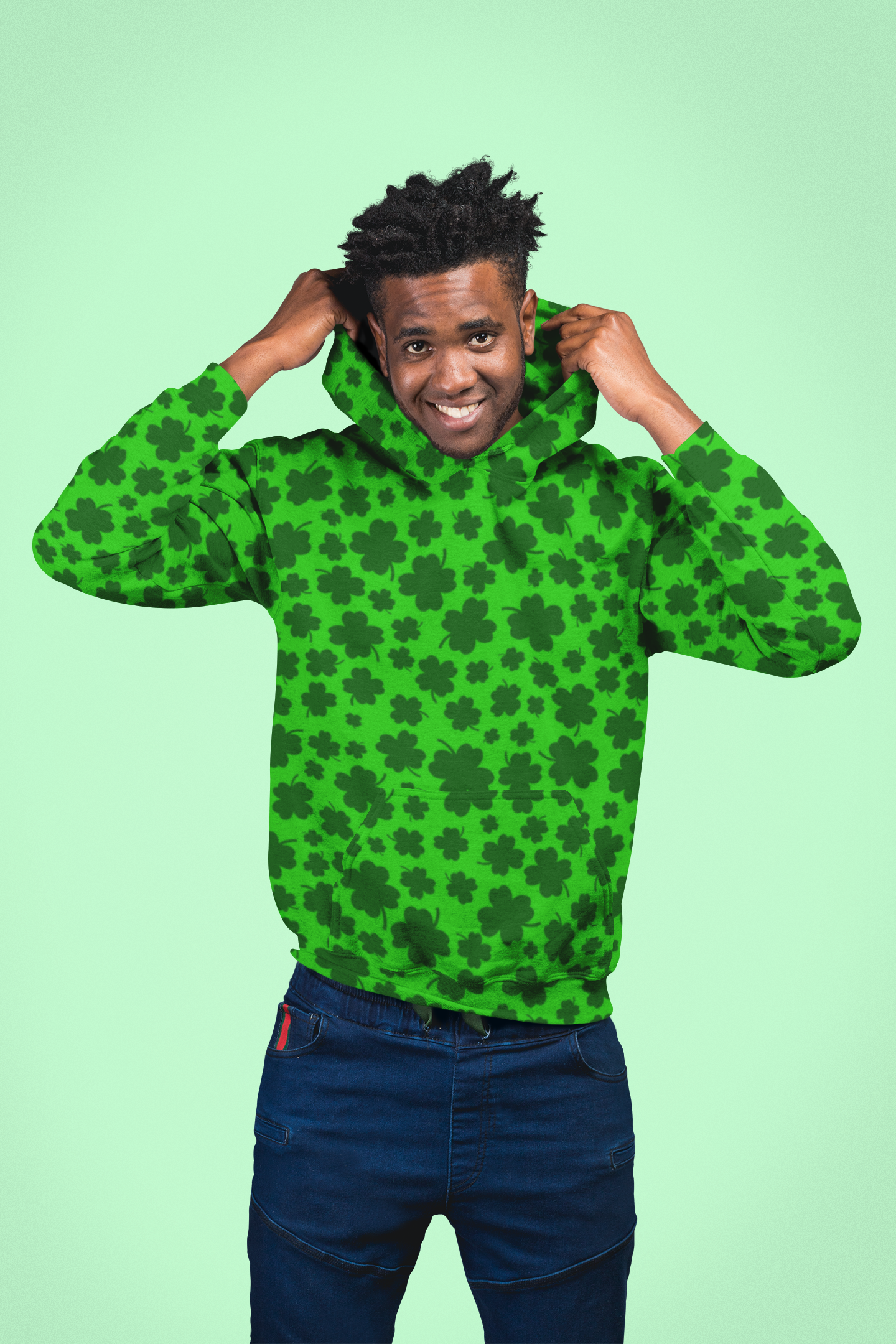 Lucky Clover Unisex Pullover Hoodie