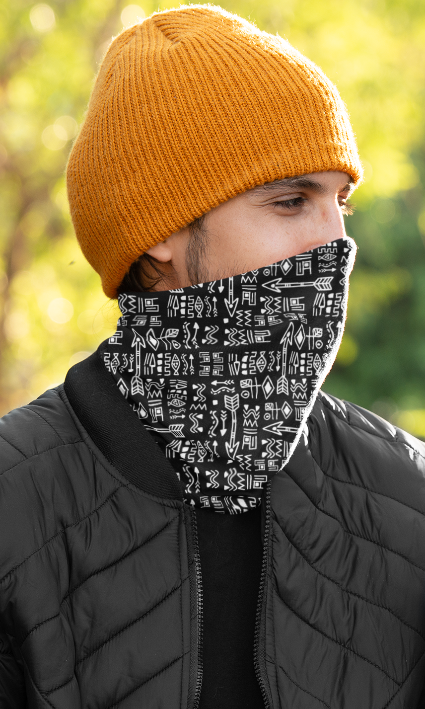 Tribal Symbols Neck Gaiter