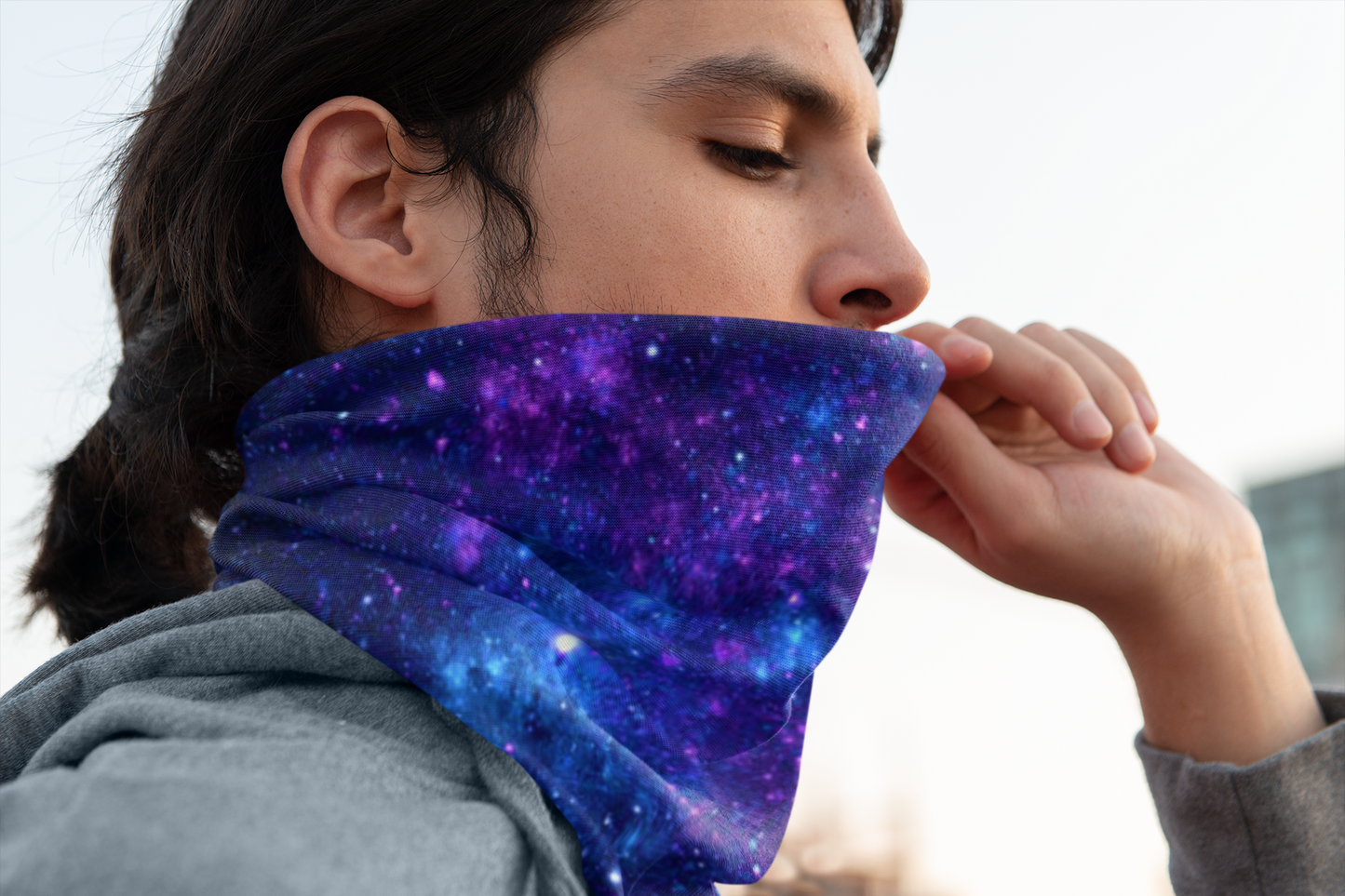 Blue Nebula Neck Gaiter