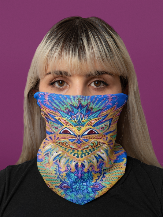 Kaleidoscope Cat Neck Gaiter