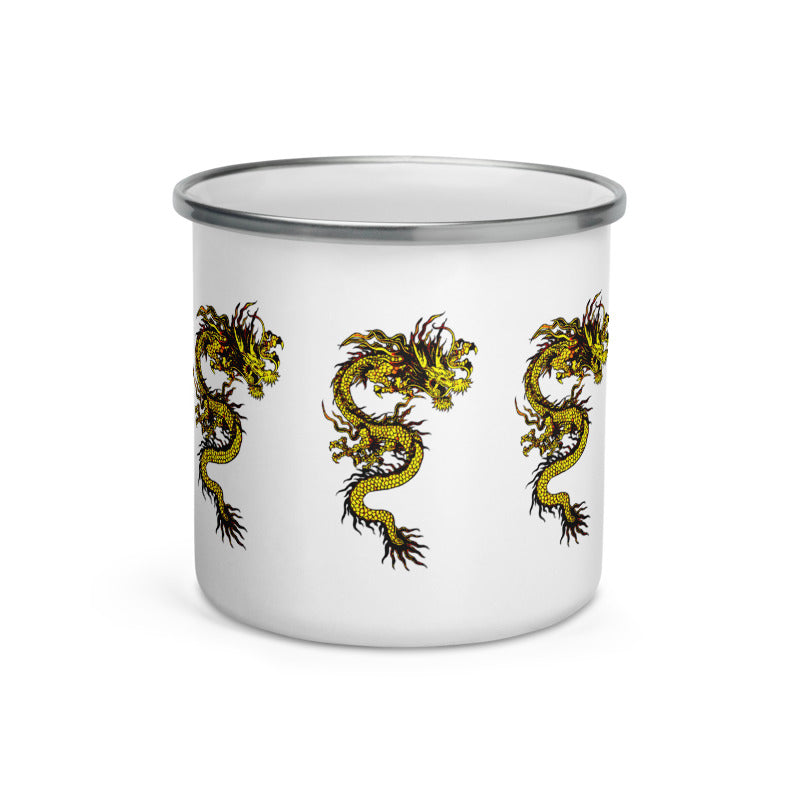 Dragon Emblazoned Enamel Mug