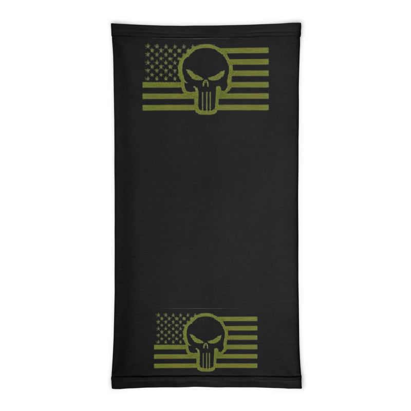 Skull and Flag Neck Gaiter