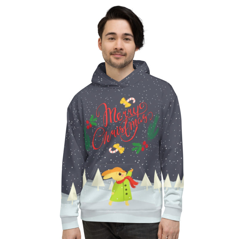 Merry Christmas Critters Unisex Hoodie