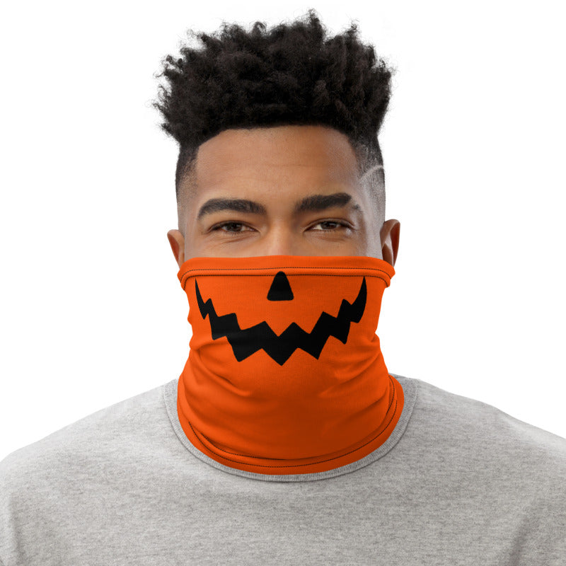 Pumpkin Face Neck Gaiter & Gone Batty Headband