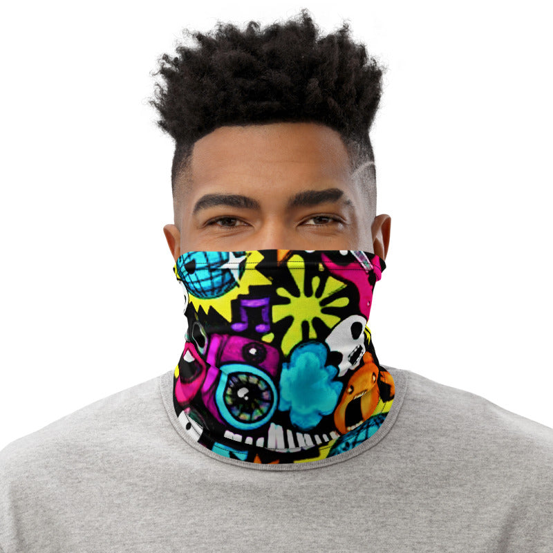 Punk Graffiti Neck Gaiter