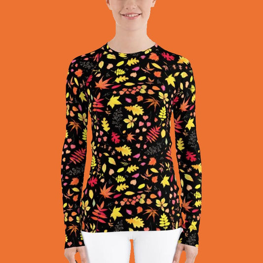 Autumn Leaves Women's Rash Guard
