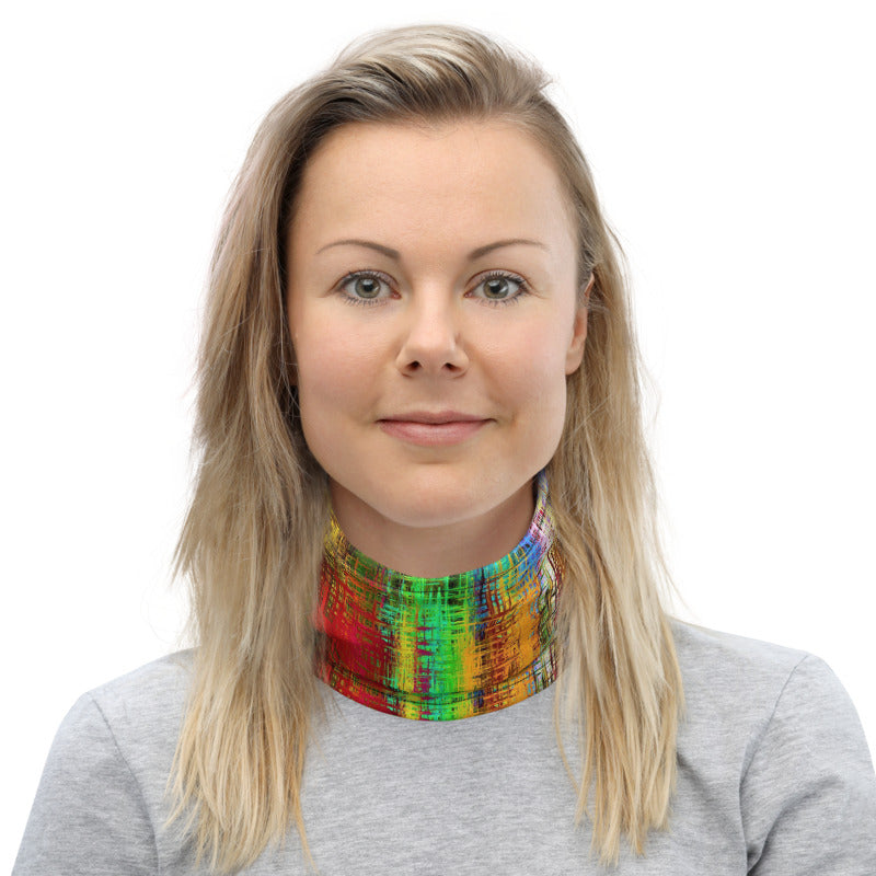 Colorful Crosshatch Neck Gaiter