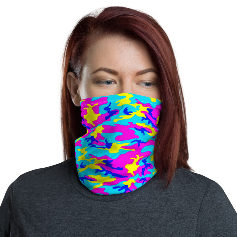 Colorful Camo Neck Gaiter