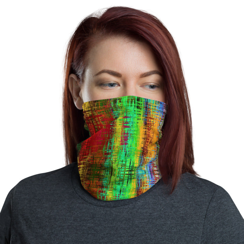 Colorful Crosshatch Neck Gaiter