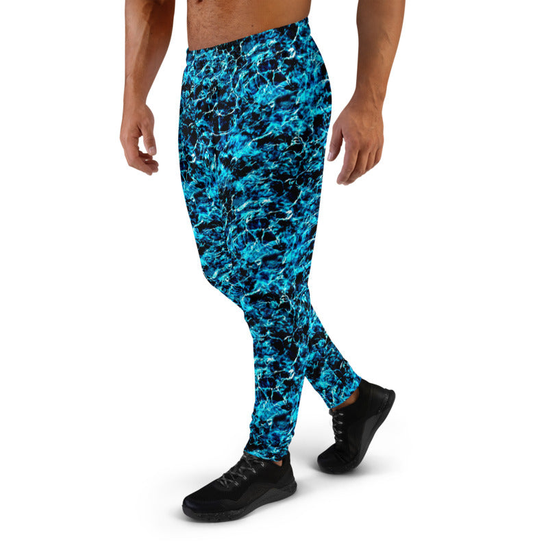 Aqua Blue Deeps Slim Fit Men's Joggers