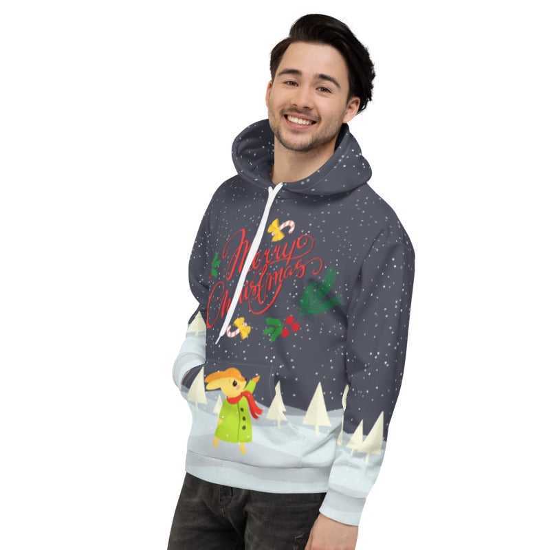 Merry Christmas Critters Unisex Hoodie