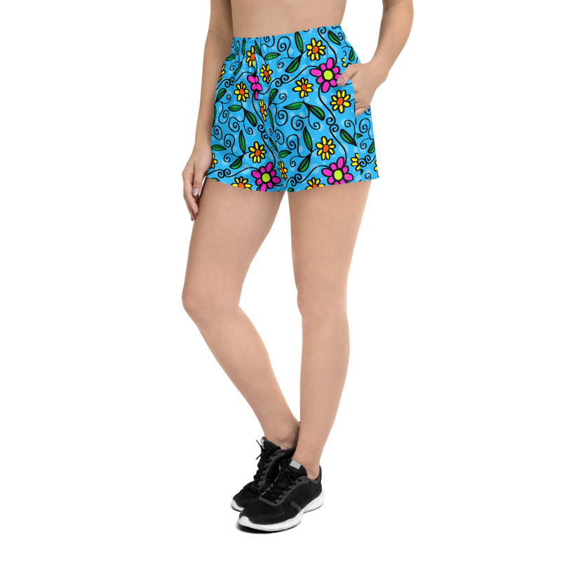 Flowers and Vines Women's Short Shorts
