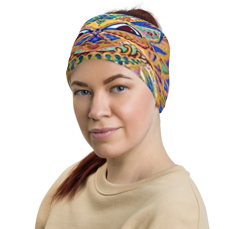 Kaleidoscope Cat Neck Gaiter
