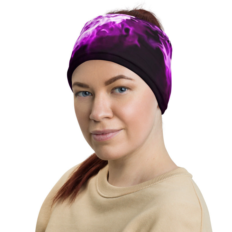 Purple Flames Neck Gaiter