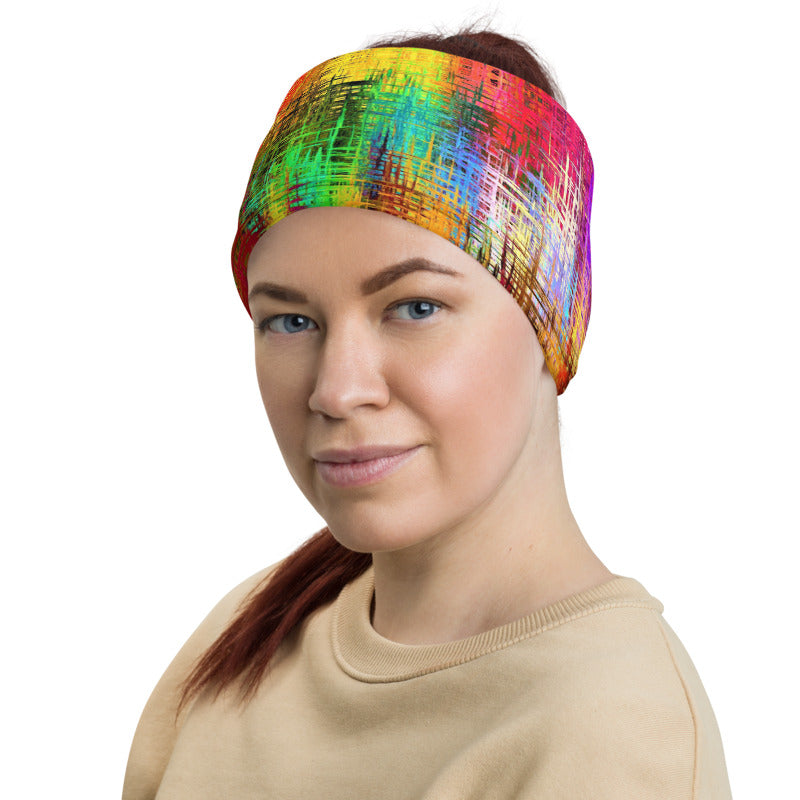 Colorful Crosshatch Neck Gaiter