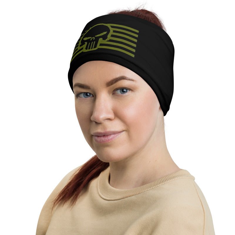 Skull and Flag Neck Gaiter