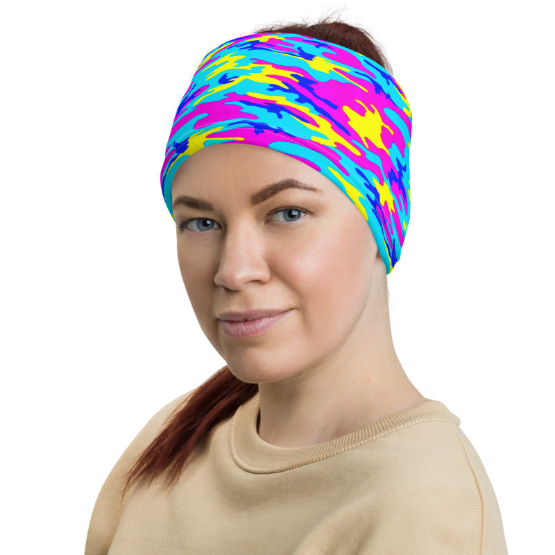 Colorful Camo Neck Gaiter