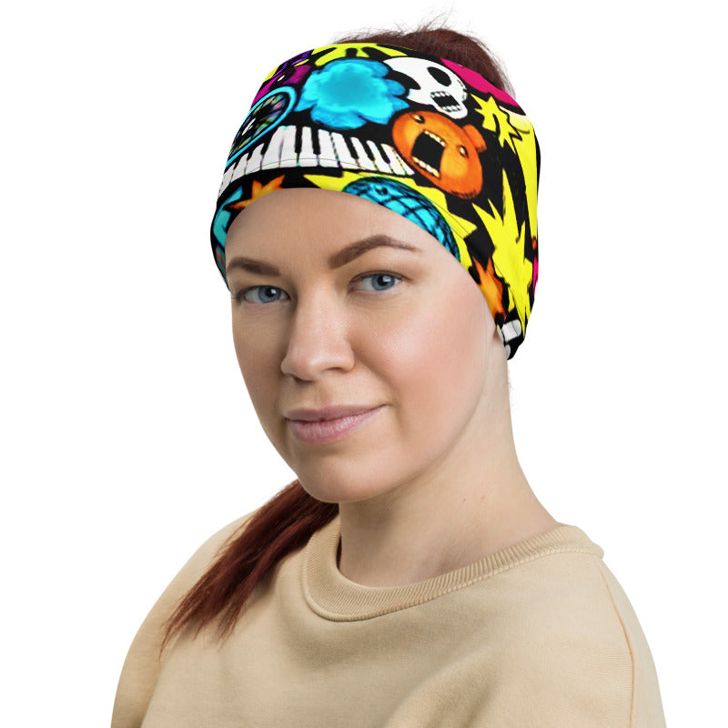 Punk Graffiti Neck Gaiter