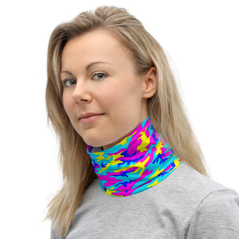 Colorful Camo Neck Gaiter