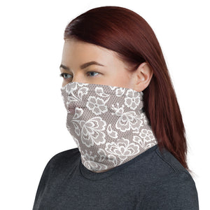 Pale Lady in Lace Illusion Neck Gaiter !!!Not actual lace!!! >Illusion<