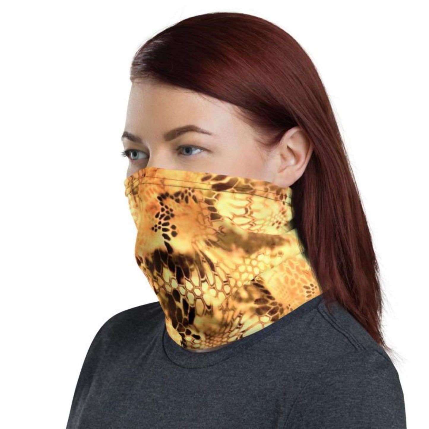 Abstract Snake Skin Camo Neck Gaiter