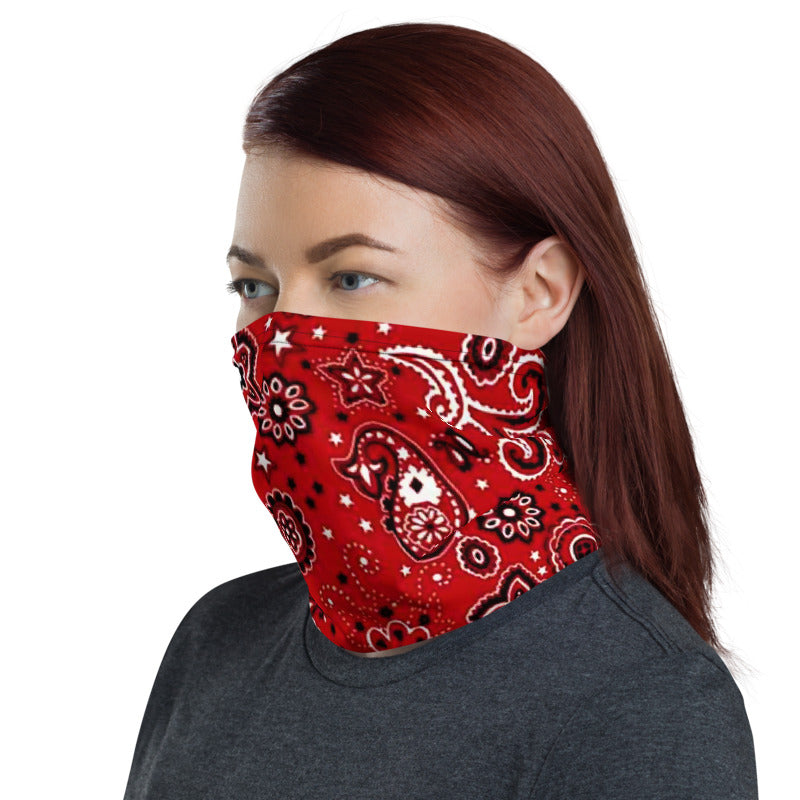 Red Bandanna Neck Gaiter