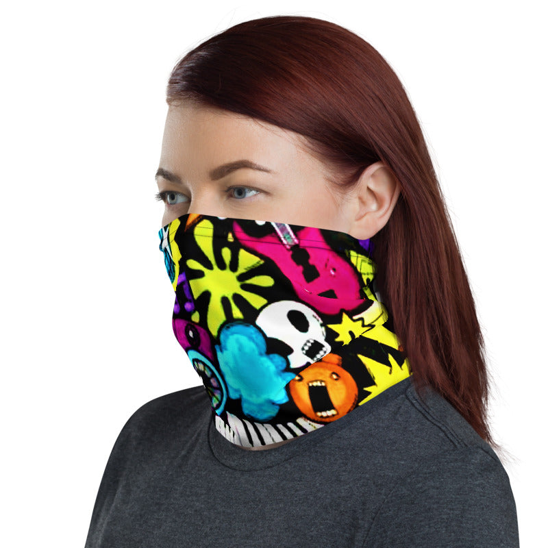 Punk Graffiti Neck Gaiter