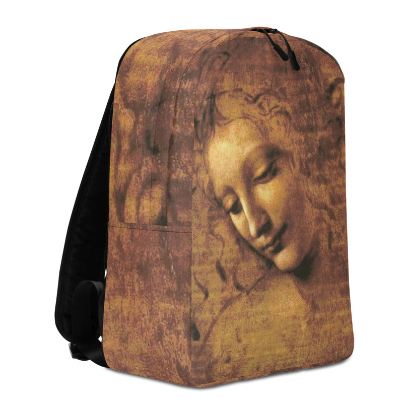 Lady of the Disheveled Hair by da Vinci Minimalist Backpack