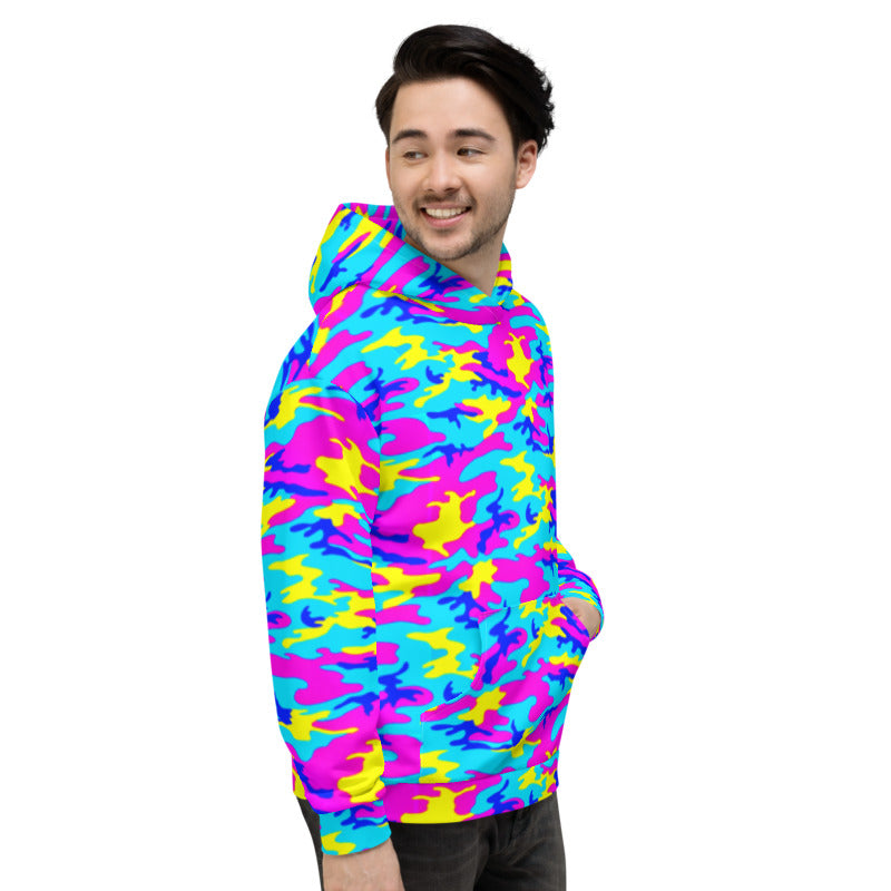 Neon Camo Unisex Hoodie