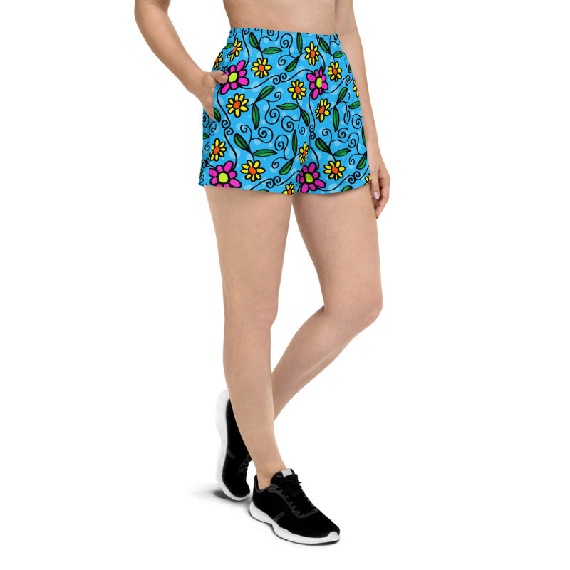 Flowers and Vines Women's Short Shorts
