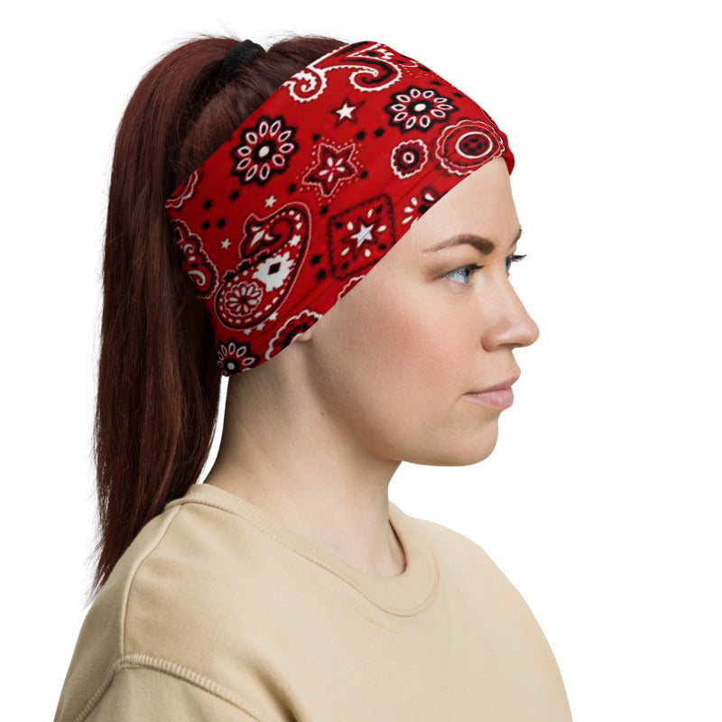 Red Bandanna Neck Gaiter