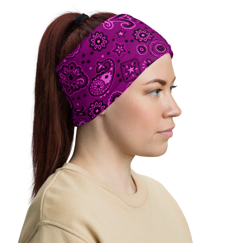 Shades of Pink Bandanna Neck Gaiter