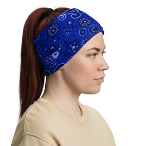 Royal Blue Bandanna Neck Gaiter