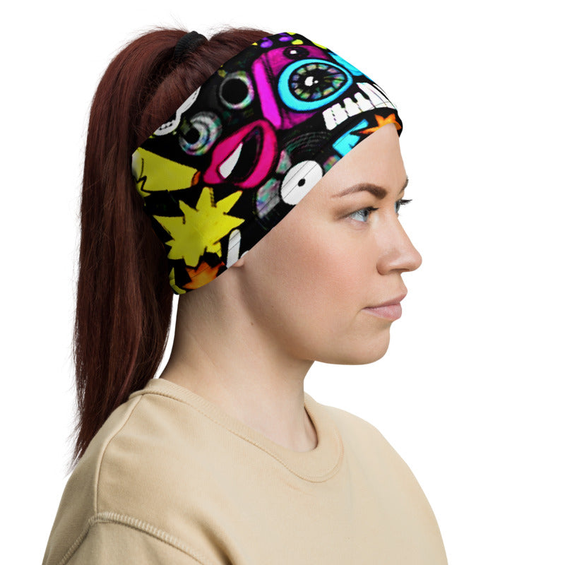 Punk Graffiti Neck Gaiter