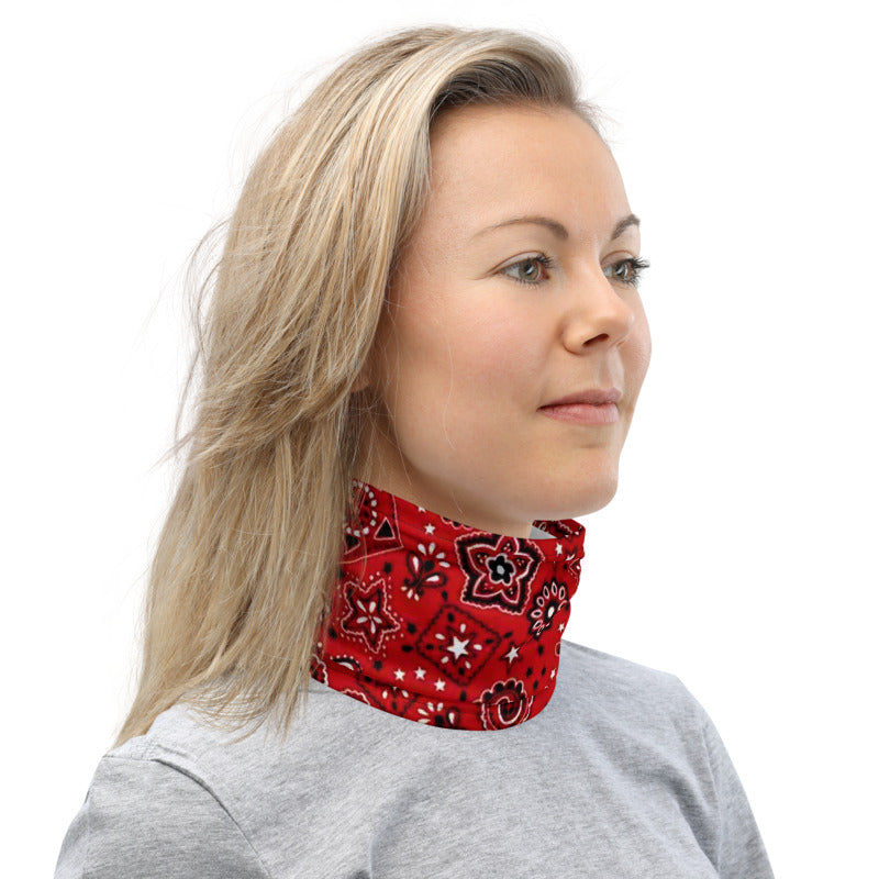 Red Bandanna Neck Gaiter
