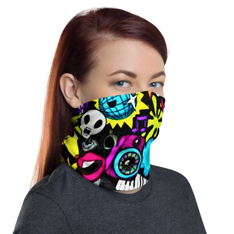 Punk Graffiti Neck Gaiter