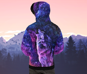 Wolf Nebula Unisex Pullover Hoodie