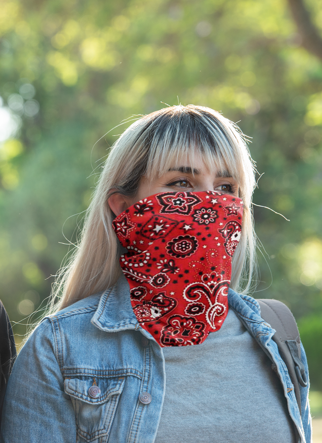 Red Bandanna Neck Gaiter